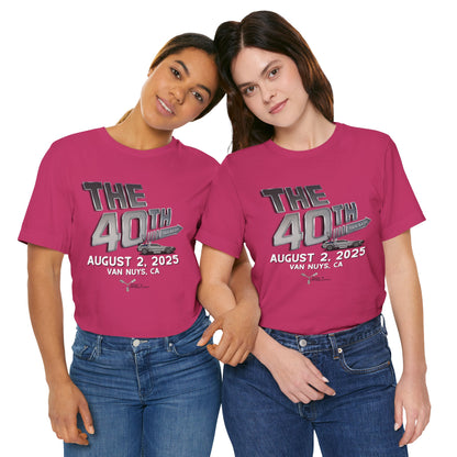 40th Anniversary Fan Bash Celebration Unisex Jersey Short Sleeve Tee