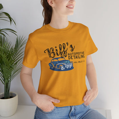 Biff’s Automotive Detailing Graphic Tee | Retro Movie Car Fan Shirt
