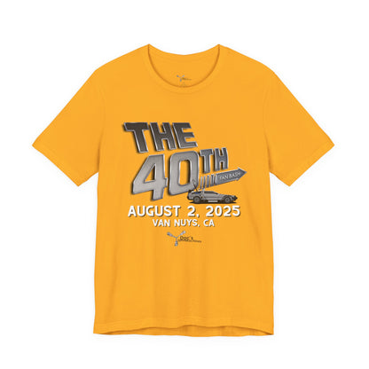 40th Anniversary Fan Bash Celebration Unisex Jersey Short Sleeve Tee