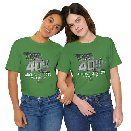 40th Anniversary Fan Bash Celebration Unisex Jersey Short Sleeve Tee