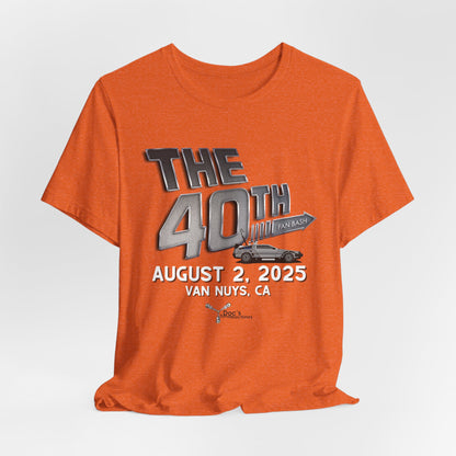 40th Anniversary Fan Bash Celebration Unisex Jersey Short Sleeve Tee