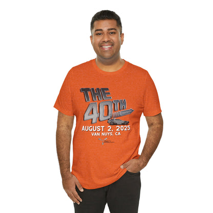40th Anniversary Fan Bash Celebration Unisex Jersey Short Sleeve Tee