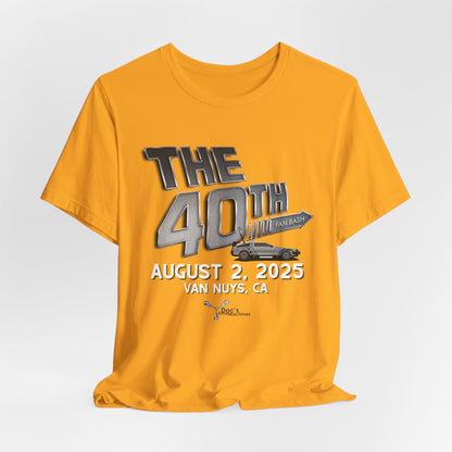 40th Anniversary Fan Bash Celebration Unisex Jersey Short Sleeve Tee