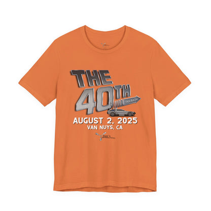 40th Anniversary Fan Bash Celebration Unisex Jersey Short Sleeve Tee