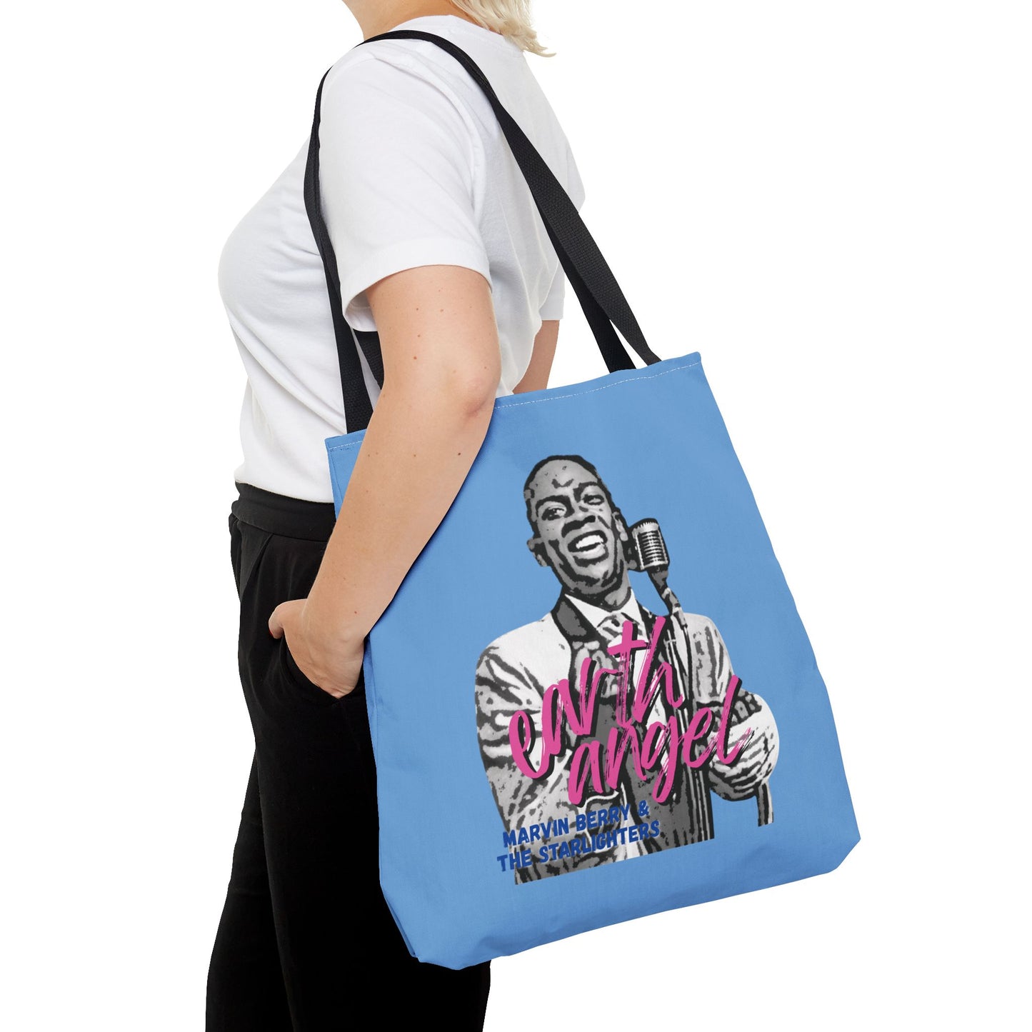Marvin Berry 'Earth Angel' Tote Bag — Marvin Berry & the Starlighters Graphic Tote