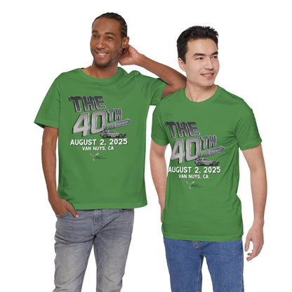 40th Anniversary Fan Bash Celebration Unisex Jersey Short Sleeve Tee