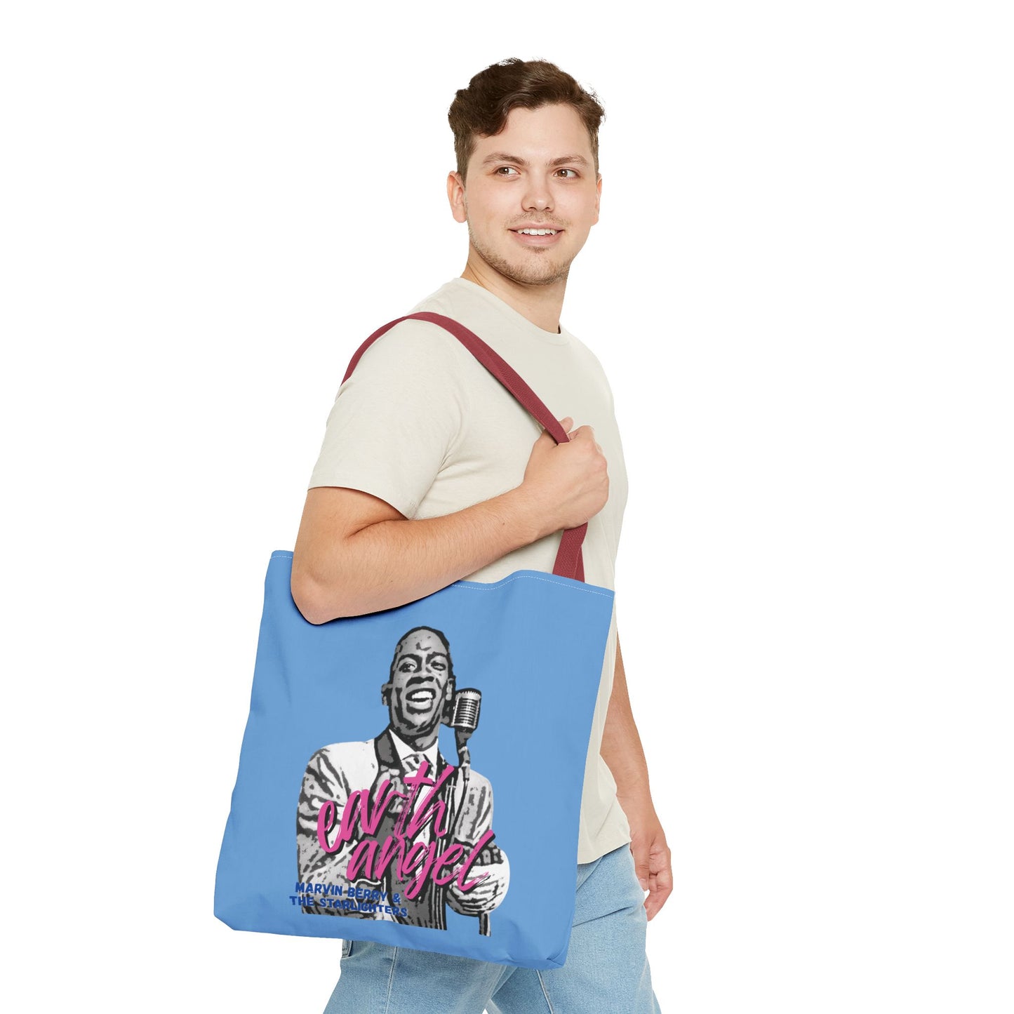 Marvin Berry 'Earth Angel' Tote Bag — Marvin Berry & the Starlighters Graphic Tote