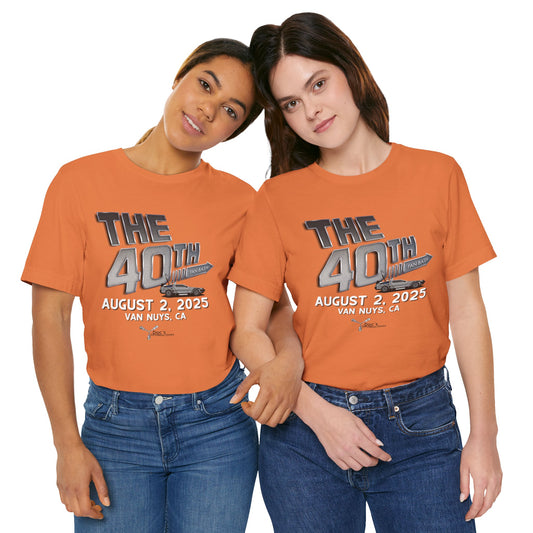 40th Anniversary Fan Bash Celebration Unisex Jersey Short Sleeve Tee