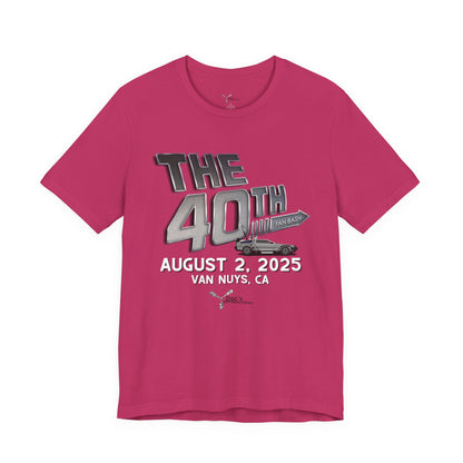 40th Anniversary Fan Bash Celebration Unisex Jersey Short Sleeve Tee