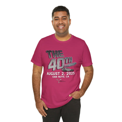 40th Anniversary Fan Bash Celebration Unisex Jersey Short Sleeve Tee