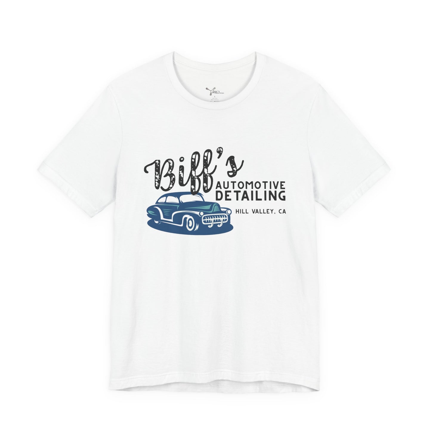 Biff’s Automotive Detailing Graphic Tee | Retro Movie Car Fan Shirt