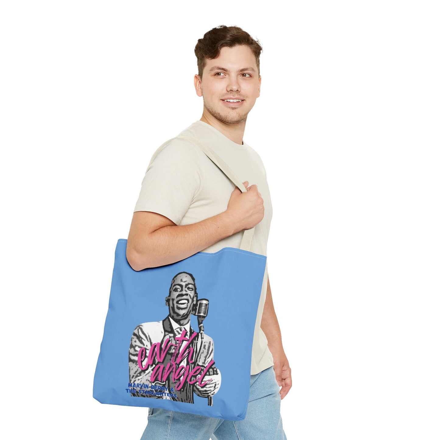Marvin Berry 'Earth Angel' Tote Bag — Marvin Berry & the Starlighters Graphic Tote