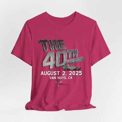 40th Anniversary Fan Bash Celebration Unisex Jersey Short Sleeve Tee