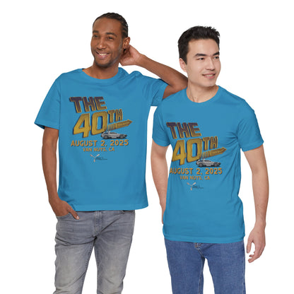 40th Anniversary Fan Bash Celebration Unisex Jersey Short Sleeve Tee